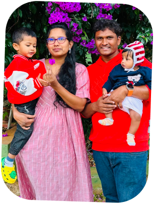 Samrat Sankhya and family
